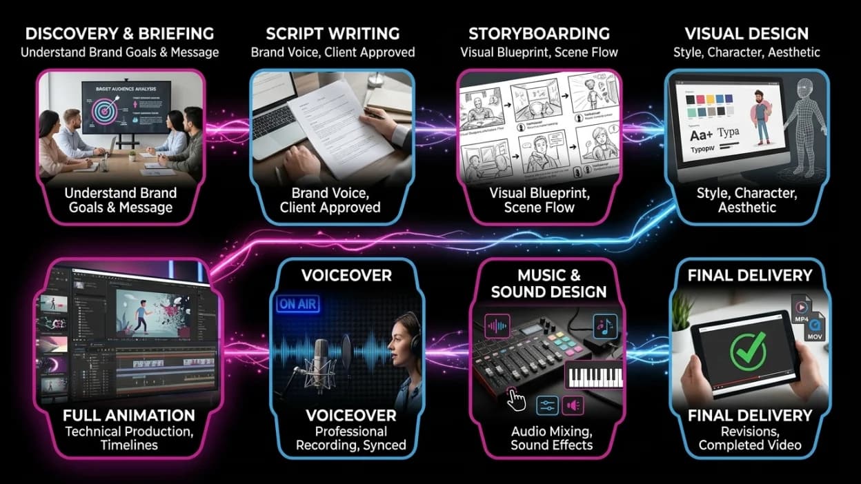 How animated explainer videos are made