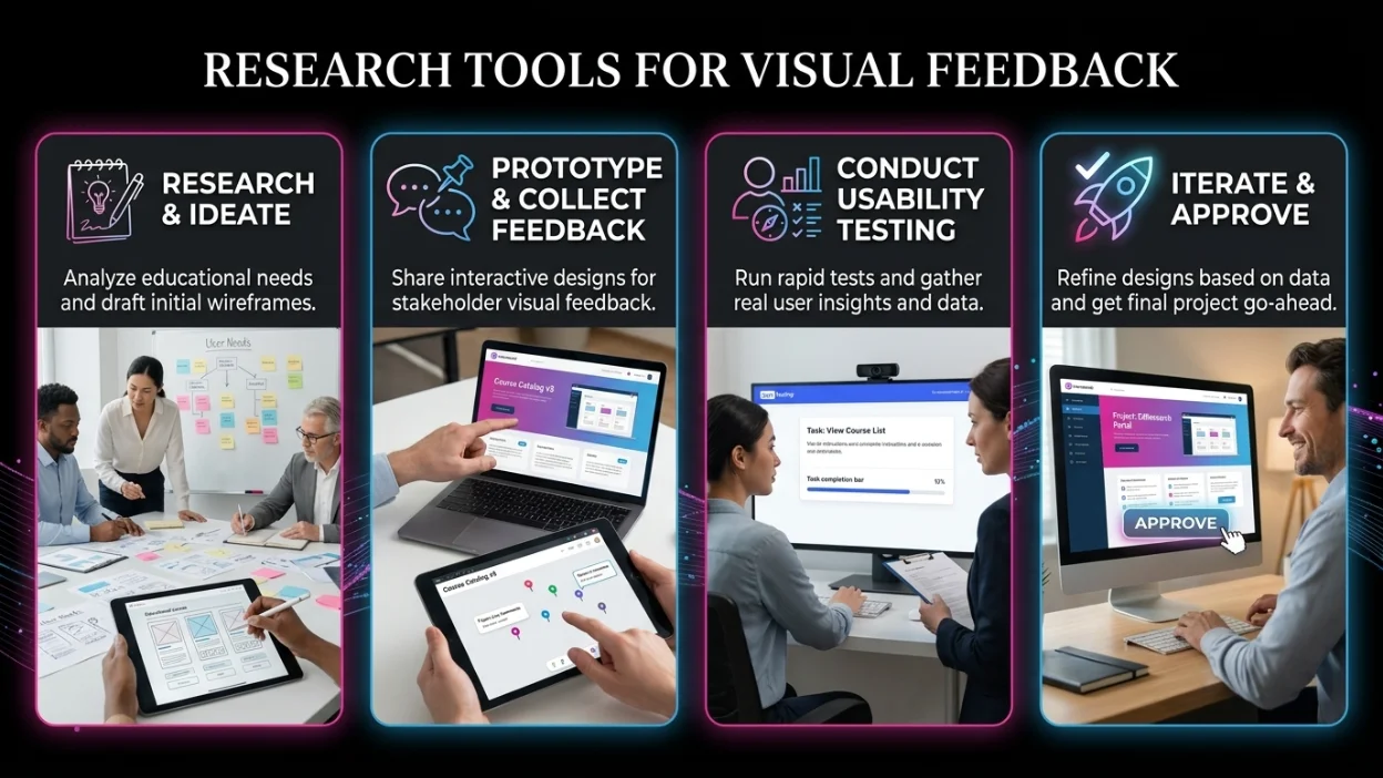 Research Tools for Visual Feedback in Web Development Projects