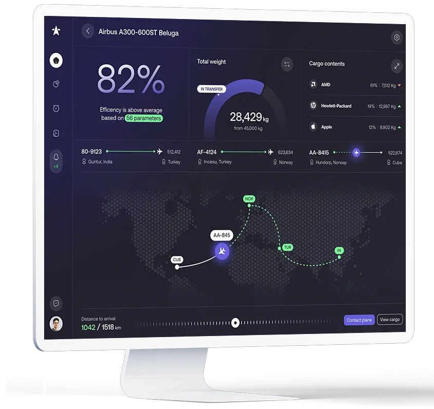 Laptop showcasing website design